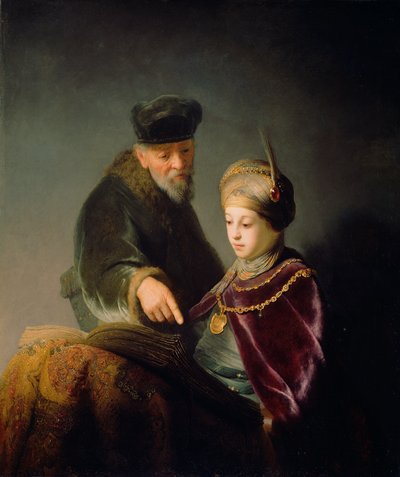 Un giovane studioso e il suo tutore da Rembrandt van Rijn